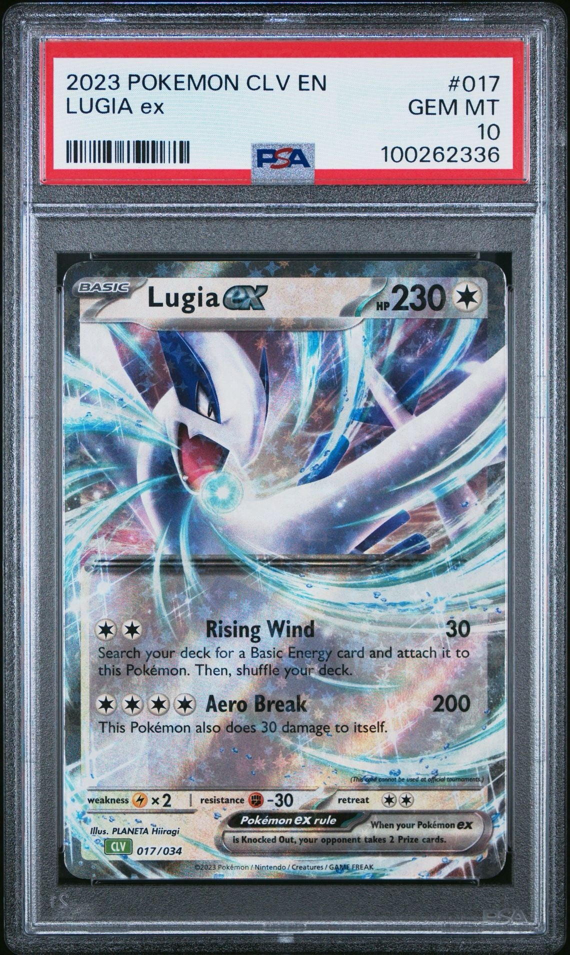 PSA 10 - Lugia ex 017/034 CLV English Classic Collection - Pokemon