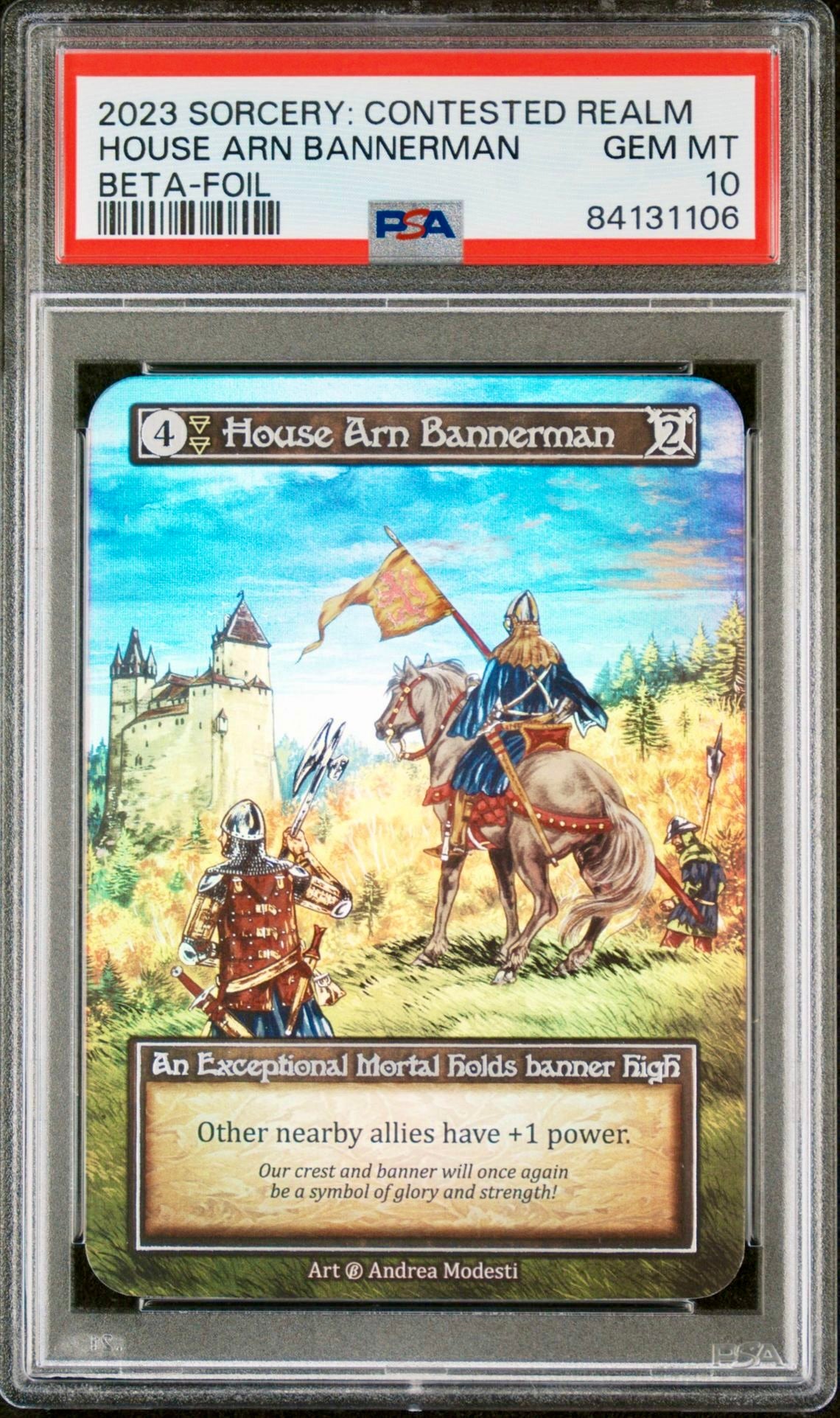 PSA 10 - House Arm Bannerman (Exceptional Foil) Beta - Sorcery