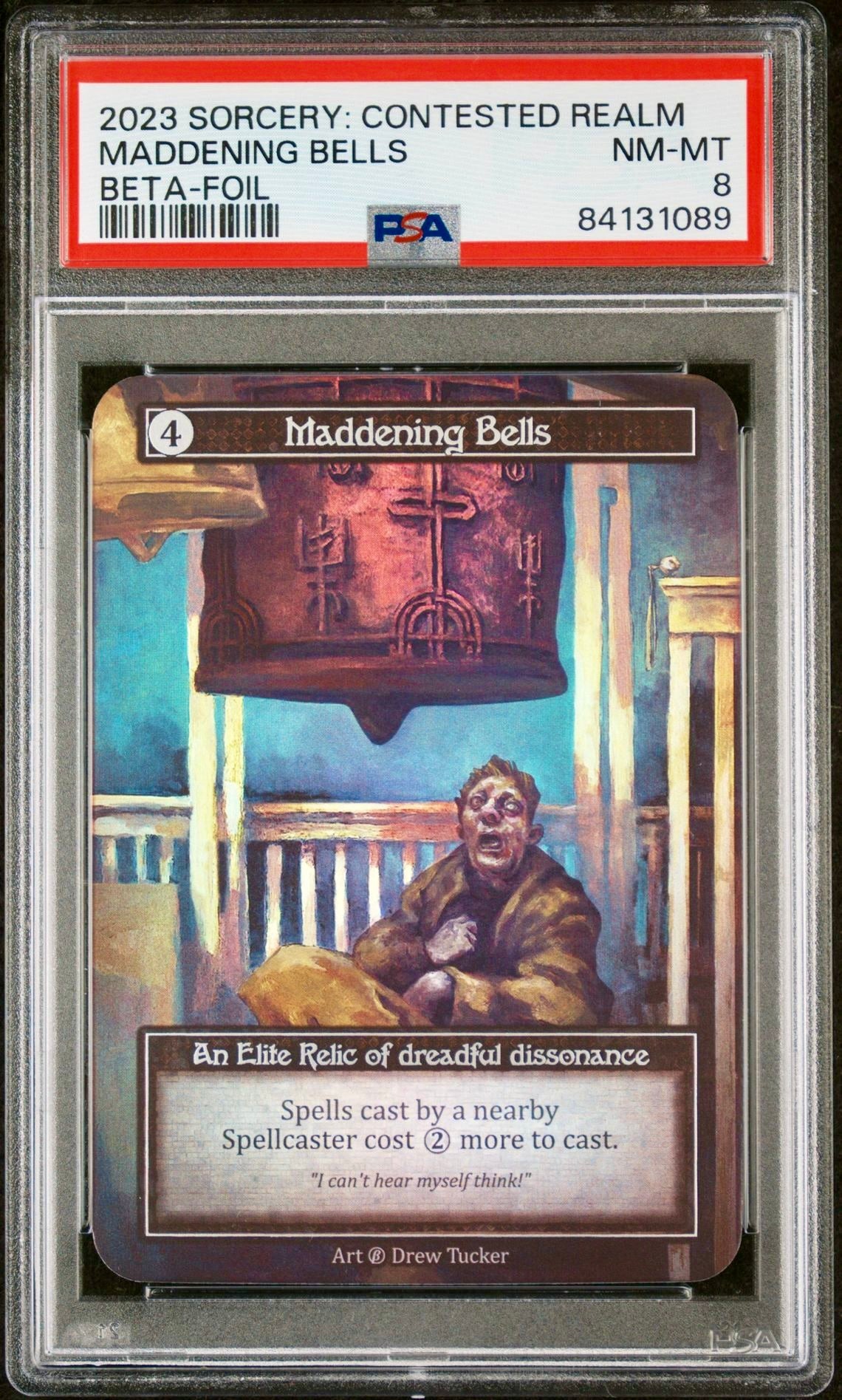 PSA 8 - Maddening Bells (Elite Foil) Beta - Sorcery