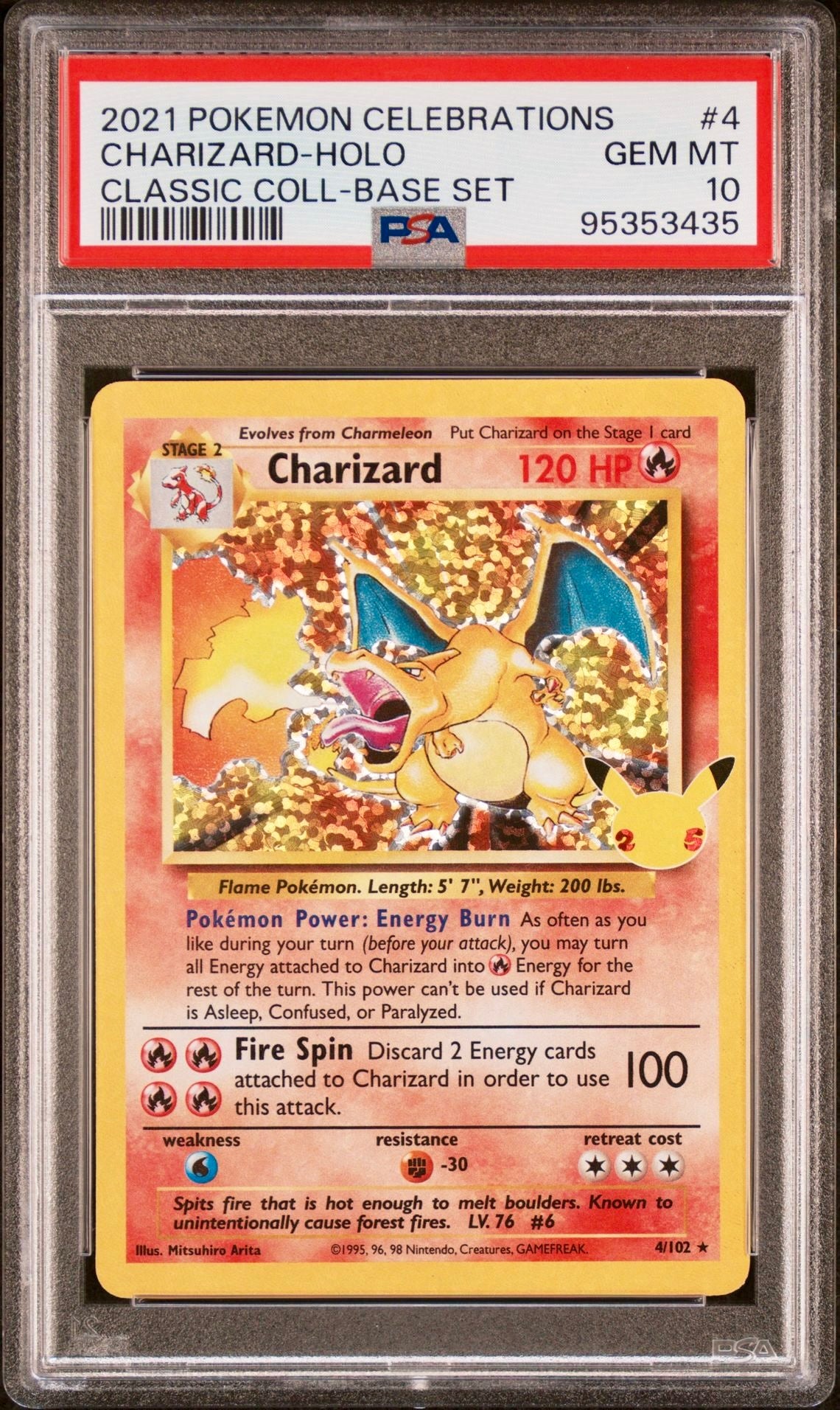 PSA 10 - Sequential Charizard Blastoise Venusaur SWSH Celebrations - Pokemon