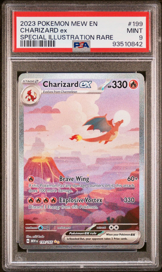 PSA 9 - Charizard ex SIR 199/165 English 151 - Pokemon