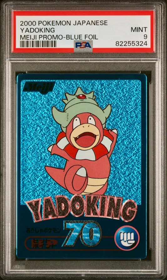 PSA 9 - Slowking Meiji Japanese Promo Blue Foil - Pokemon