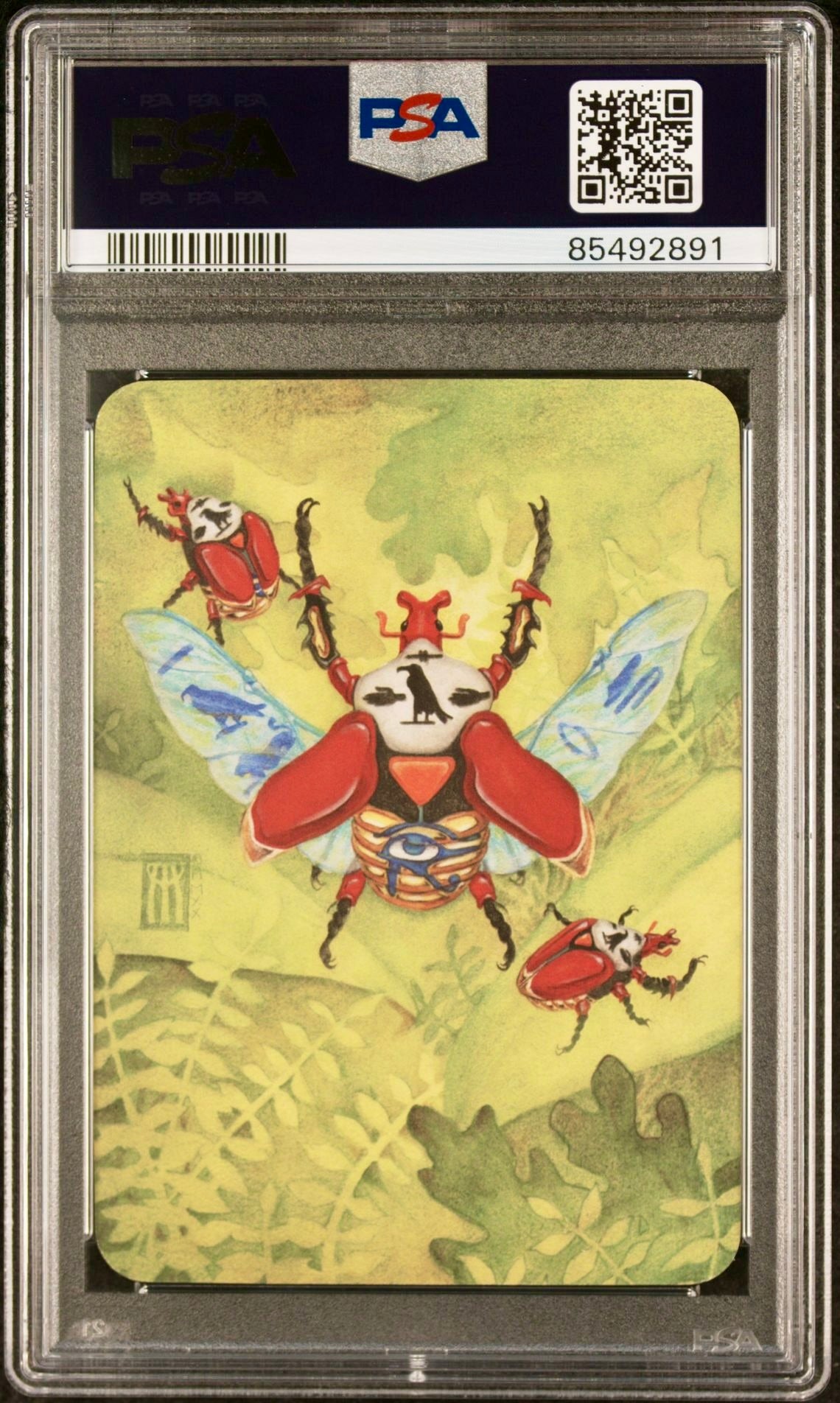 PSA 10 - Sacred Scarabs (Ordinary Foil) Beta - Sorcery