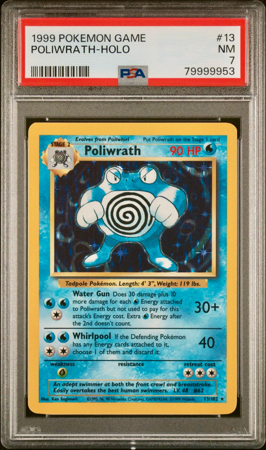 PSA 7 - Poliwrath 13/102 Base set - Pokemon