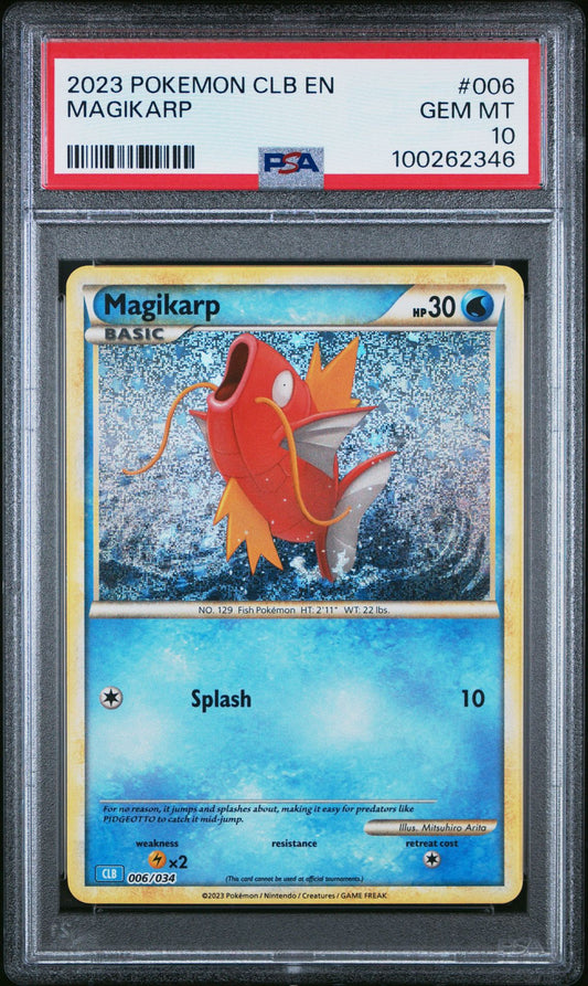 PSA 10 - Magikarp Holo 006/034 CLB English Classic Collection - Pokemon