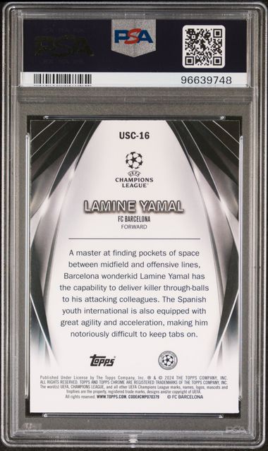 PSA 10 - Lamine Yamal 2023-24 #USC16 Topps Ultimate Stage Chrome