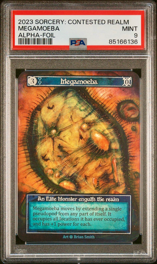 PSA 9 - Megamoeba (Elite Foil) Alpha - Sorcery