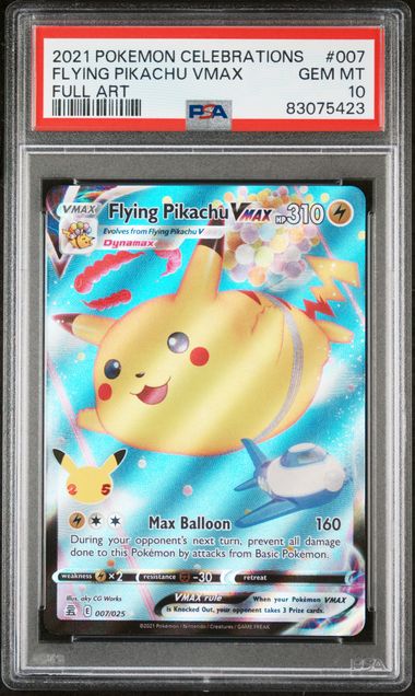 PSA 10 - Flying Pikachu VMAX 007/025 Celebrations - Pokemon