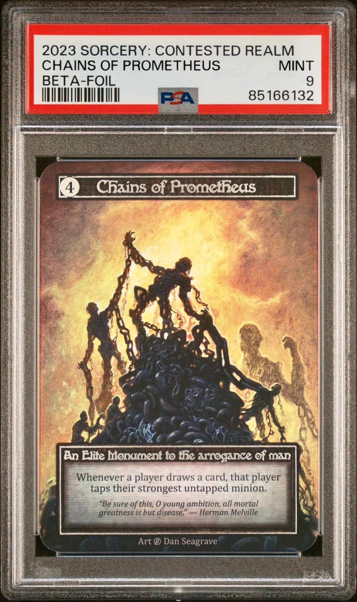 PSA 9 - Chains of Prometheus (Elite Foil) Beta - Sorcery