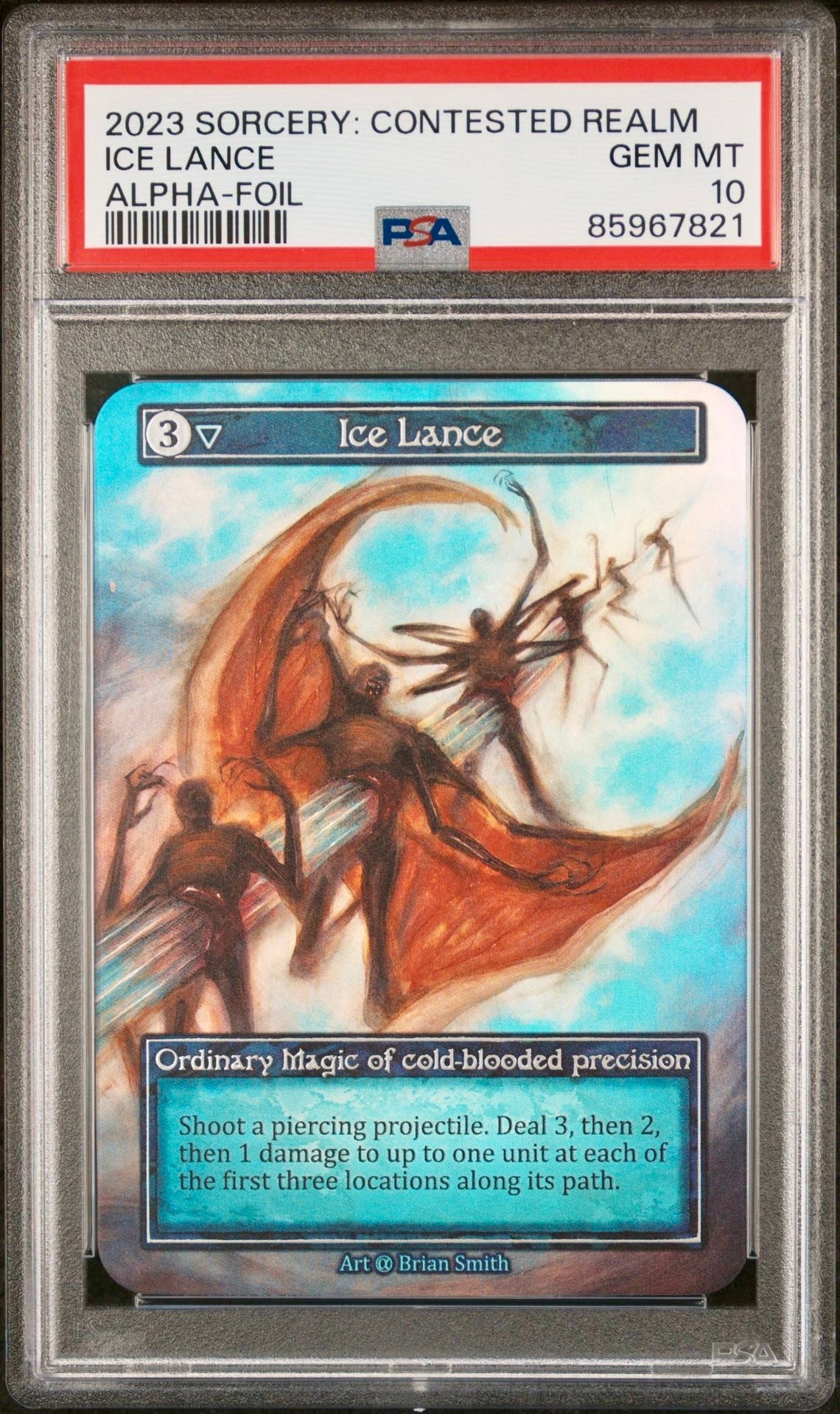 PSA 10 - Ice Lance (Ordinary Foil) Alpha - Sorcery