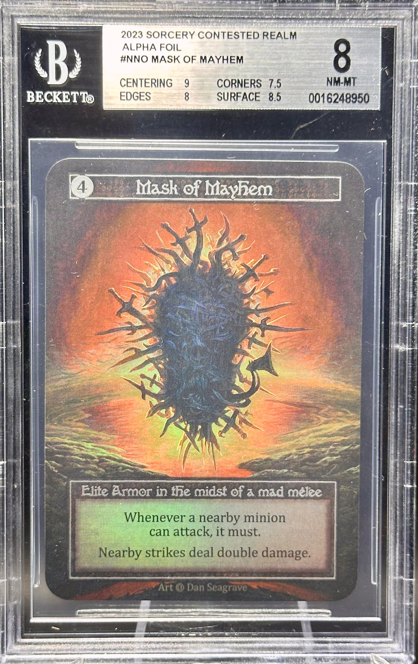 BGS 8 - Mask of Mayhem (Elite Foil) Alpha - Sorcery