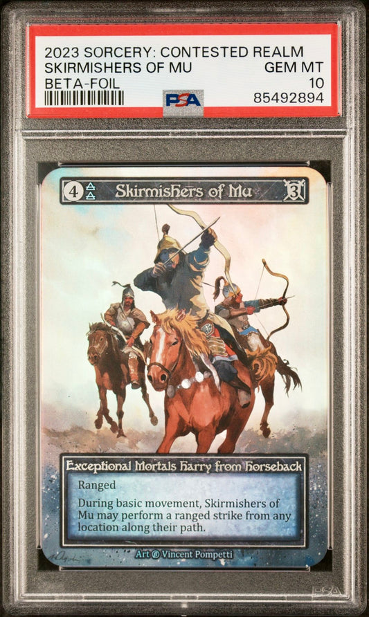 PSA 10 - Skirmishers of Mu (Exceptional Foil) Beta - Sorcery