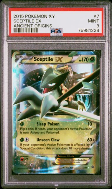 PSA 9 - Sceptile EX 7/98 Ancient Origins - Pokemon