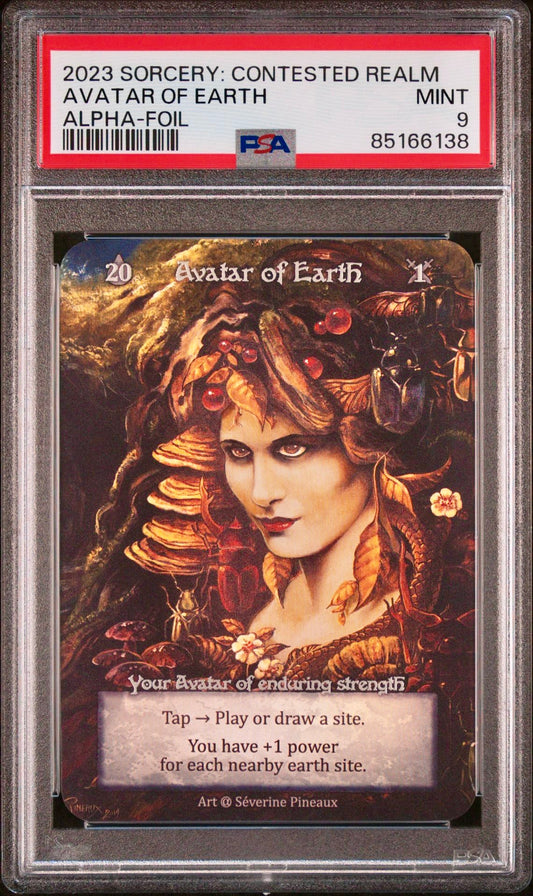 PSA 9 - Avatar of Earth (Foil) Alpha - Sorcery