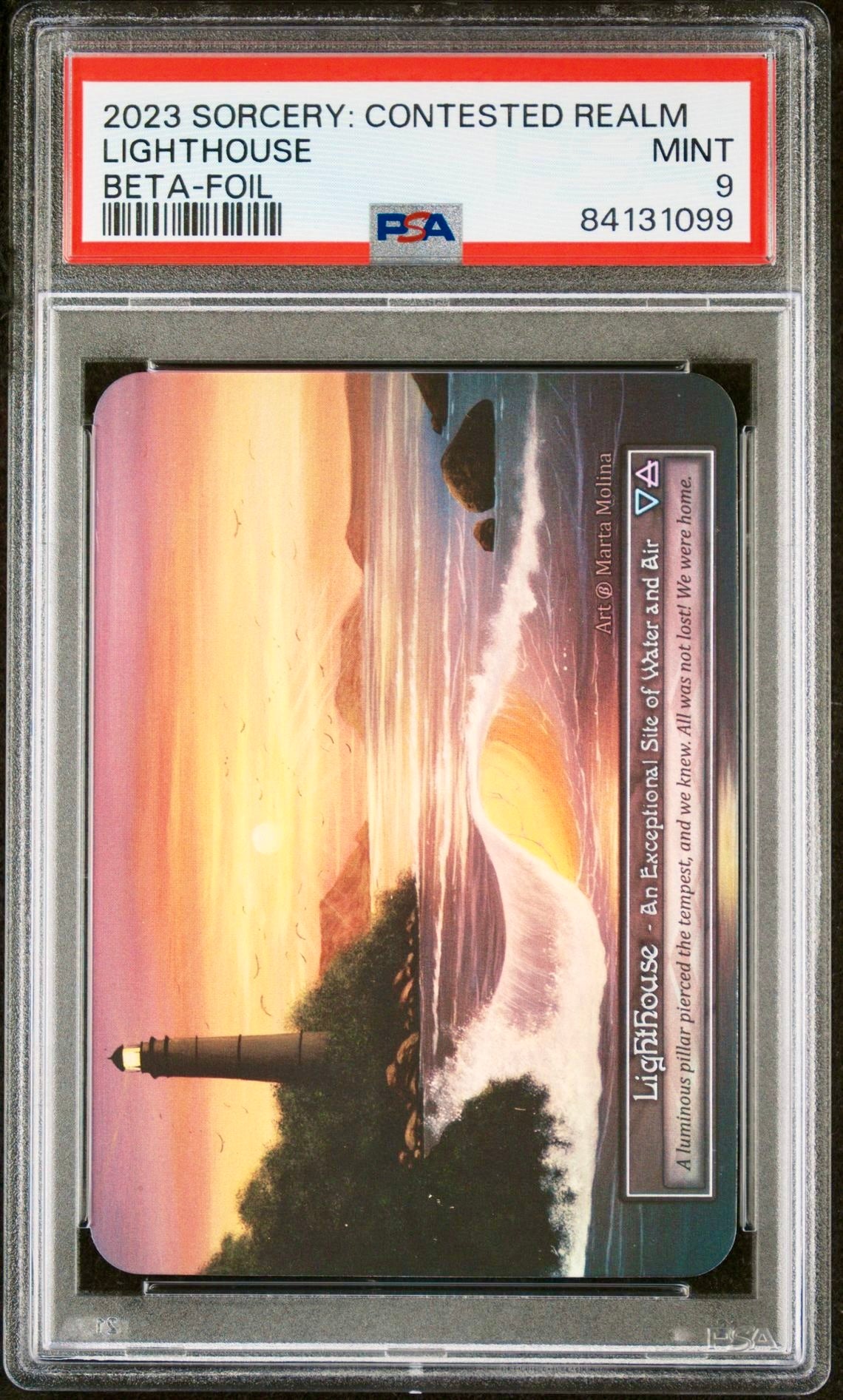 PSA 9 - Lighthouse (Exceptional Foil) Beta - Sorcery