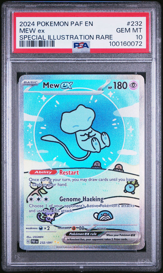 PSA 10 - Mew ex 232/091 SV Paldean Fates - Pokemon