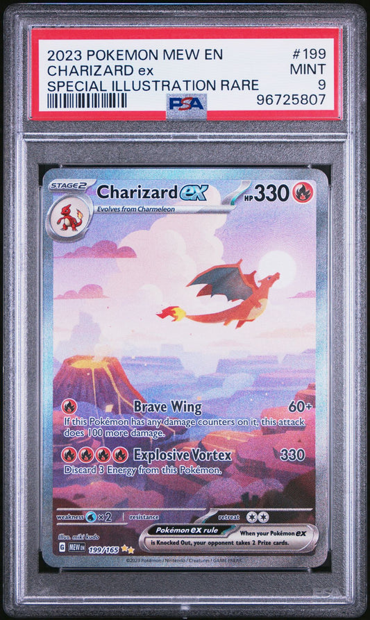 PSA 9 - Charizard ex SIR 199/165 English 151 - Pokemon