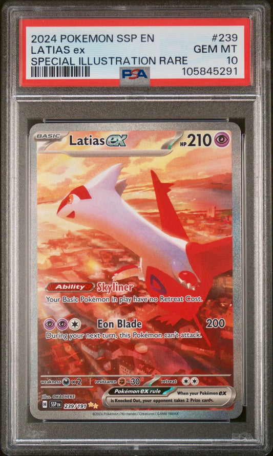 PSA 10 - Latias ex 239/191 SV Surging Sparks - Pokemon