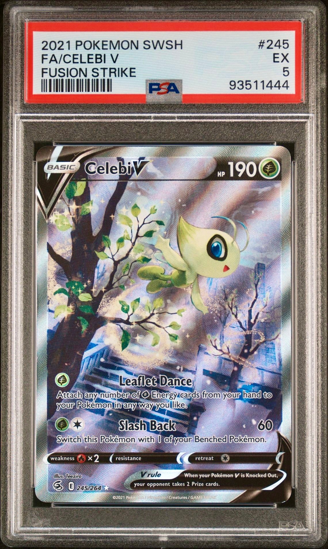 PSA 5 - Celebi V 245/264 SWSH Fusion Strike - Pokemon