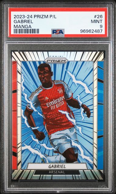 PSA 9 - Gabriel 2023-24 Prizm P/L Manga #26 - Football