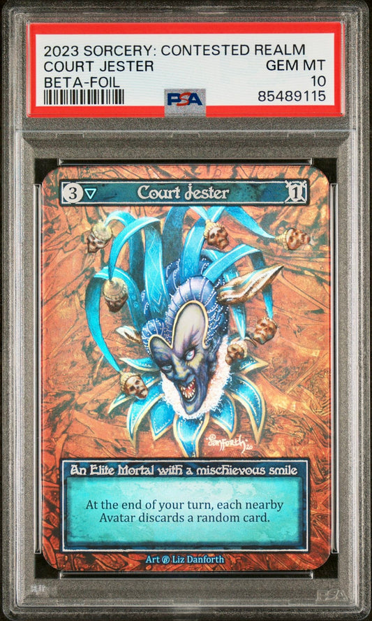 PSA 10 - Court Jester (Elite Foil) Beta - Sorcery