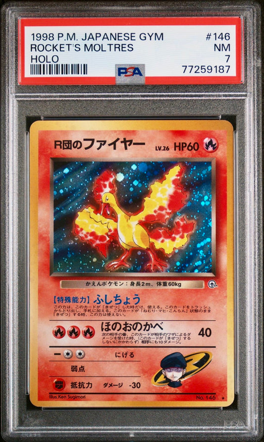 PSA 7 - Rocket’s Moltres #146 Gym 2 - Pokemon