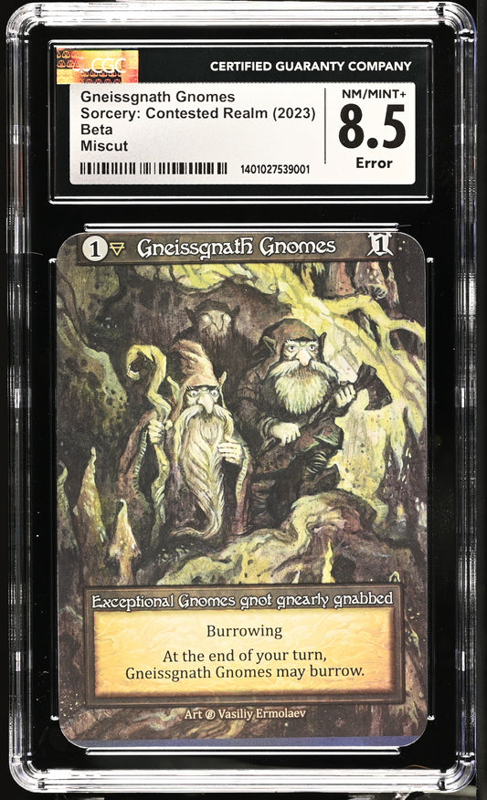 CGC 8.5 - ERROR Gneissgnath Gnomes (Exceptional) Beta - Sorcery