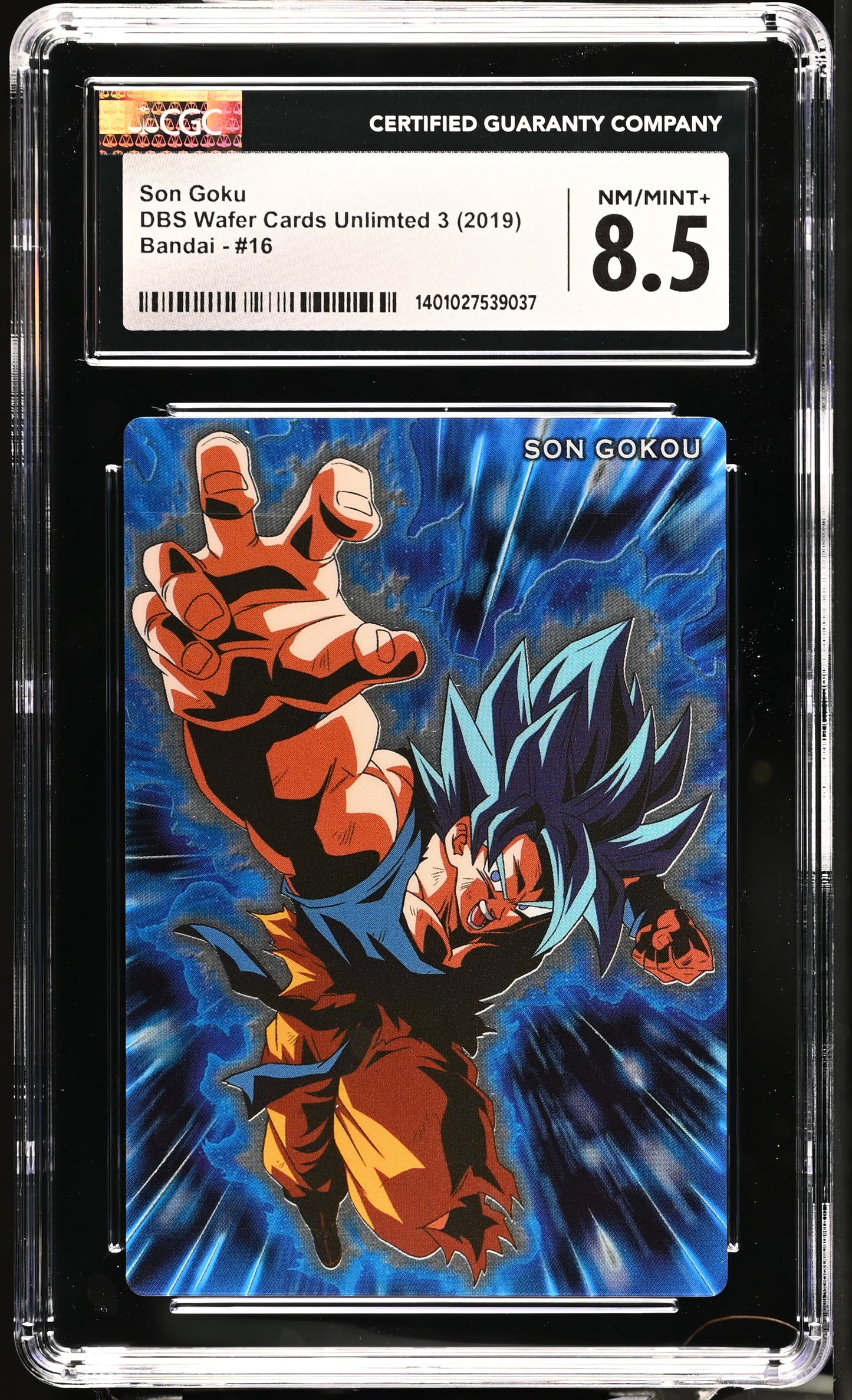 CGC 8.5 - Son Goku #16 Wafer Cards Unlimited 3 - DBS