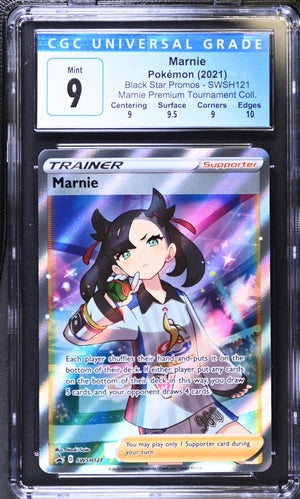 CGC 9 - Marnie SWSH121 Black Star Promo - Pokemon