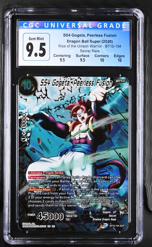 CGC 9.5 - SS4 Gogets, Peerless Fusion BT10-154 Rise of Unison - DBS