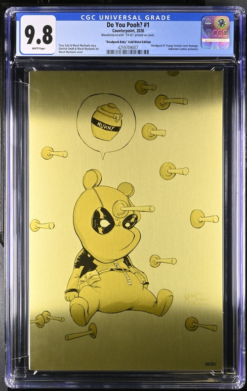 CGC 9.8 - Do You Pooh? #1 - 2020 - Deadpooh Baby Gold Metal Edition - Comic