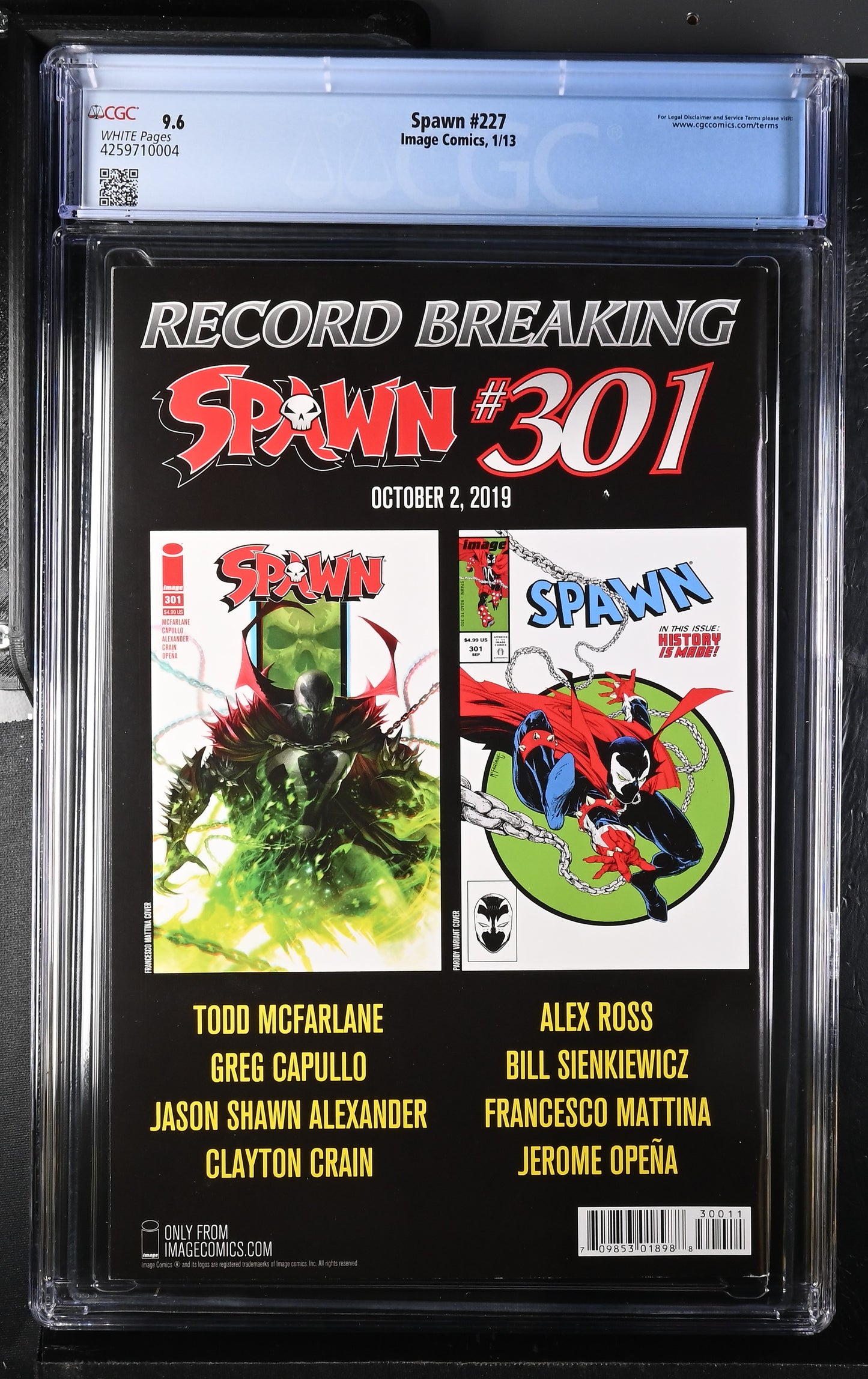 CGC 9.6 - Spawn #300 - 9/19 - Amazing Spider-Man #300 Homage Cover - Comic