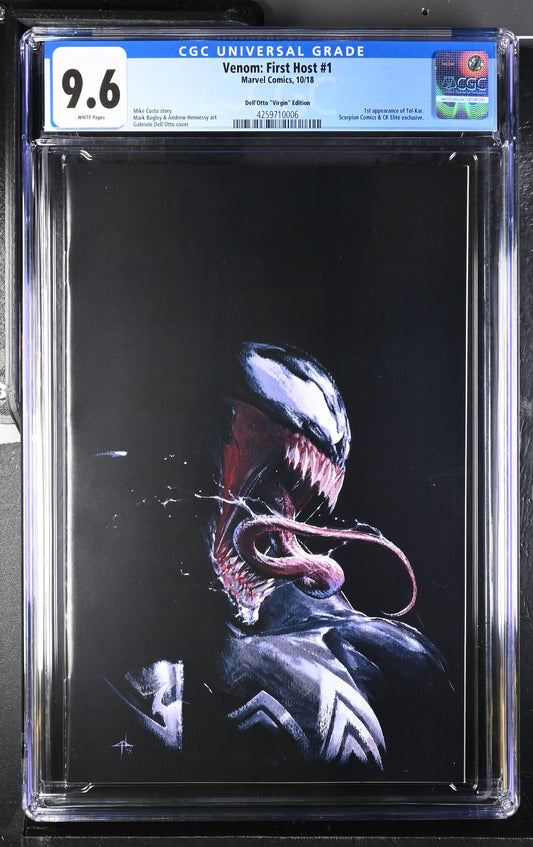 CGC 9.6 - Venom: First Host #1 - 10/18 - Dell'Otto Virgin Variant Cover - Comic