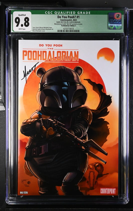 CGC 9.8 - Do You Pooh? #1 - 2022 - Poohdalorian Edition A - Signed Marat - Comic