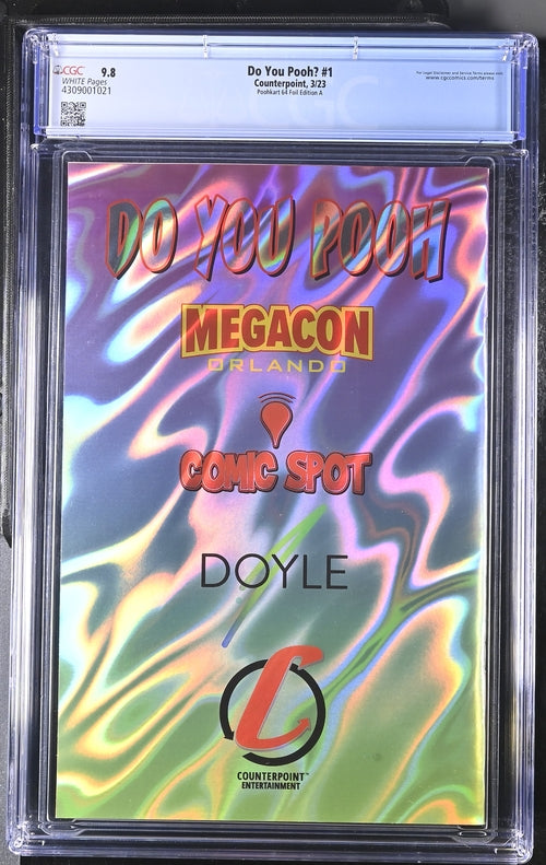 CGC 9.8 - Do You Pooh? #1 - Poohkart 64 - MegaCon Exclusive - Foil Edition A - Lava foil cover - AP4 - Comic