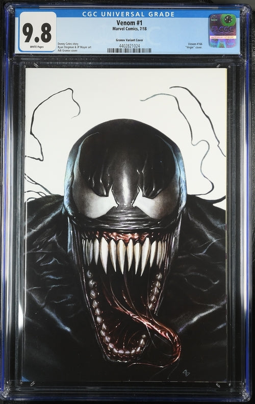 CGC 9.8 - Venom #1 - 7/18 - Granov Virgin Variant Cover - Comic