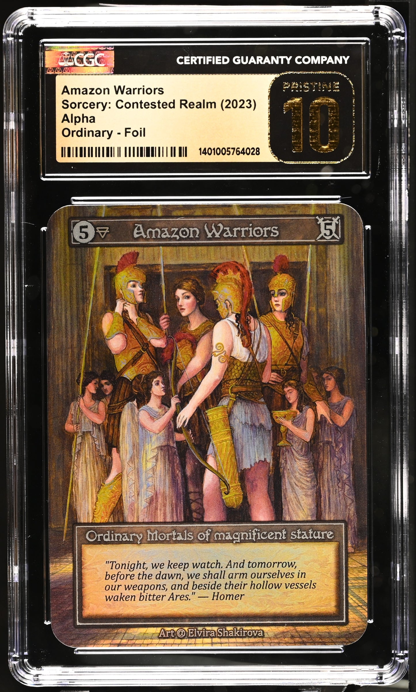 CGC 10 PRISTINE - Amazon Warriors (Ordinary Foil) Alpha - Sorcery