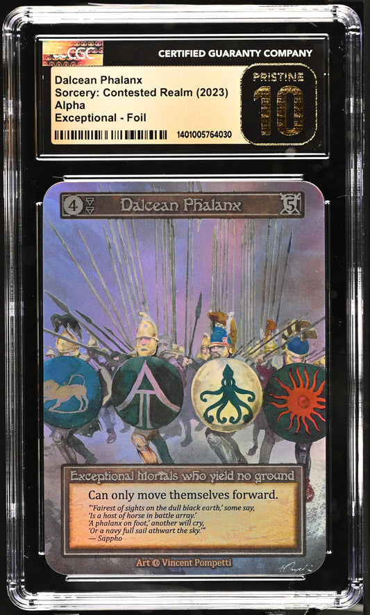 CGC 10 PRISTINE - Dalcean Phalanx (Exceptional Foil) Alpha - Sorcery