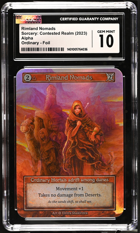 CGC 10 GEM MINT - Rimland Nomads (Ordinary Foil) Alpha - Sorcery