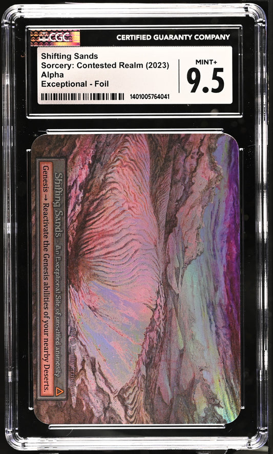 CGC 9.5 - Shifting Sands (Exceptional Foil) Alpha - Sorcery