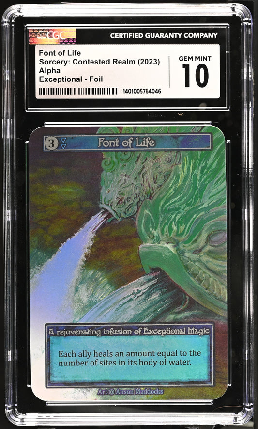 CGC 10 GEM MINT - Font of Life (Exceptional Foil) Alpha - Sorcery