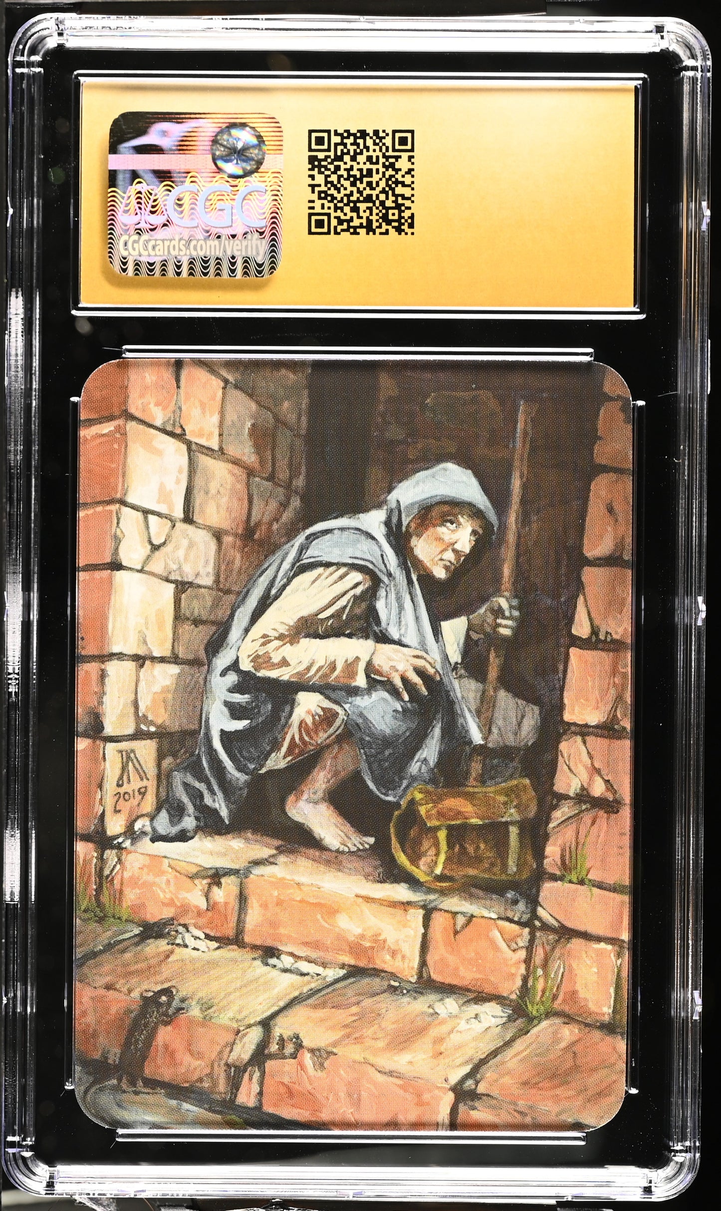 CGC 10 PRISTINE - Tragedy Worrywart (Exceptional Foil) Alpha - Sorcery