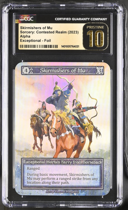 CGC 10 PRISTINE - Skirmishers of Mu (Exceptional Foil) Alpha - Sorcery