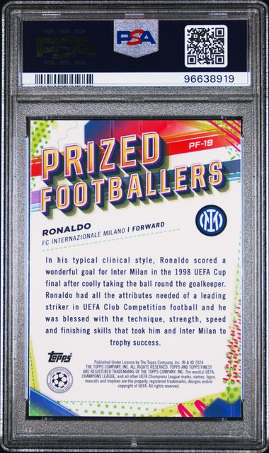 PSA 10 - Ronaldo 2023-24 PF19 Topps Prized Footballer - Football