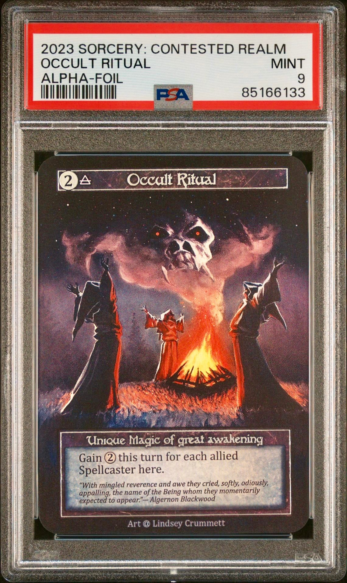 PSA 9 - Occult Ritual (Unique Foil) Alpha - Sorcery