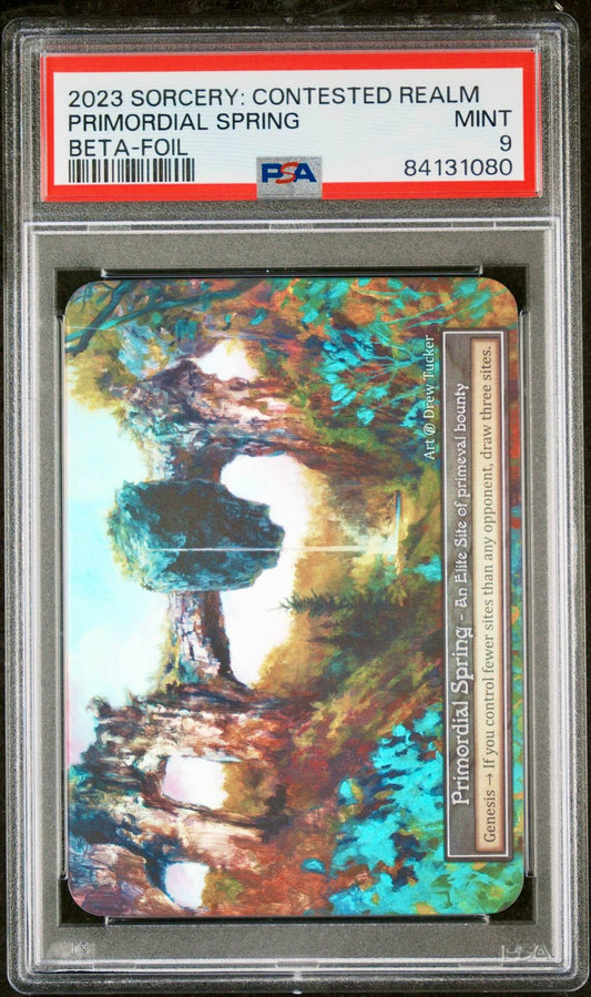 PSA 9 - Primordial Spring (Elite Foil) Beta - Sorcery