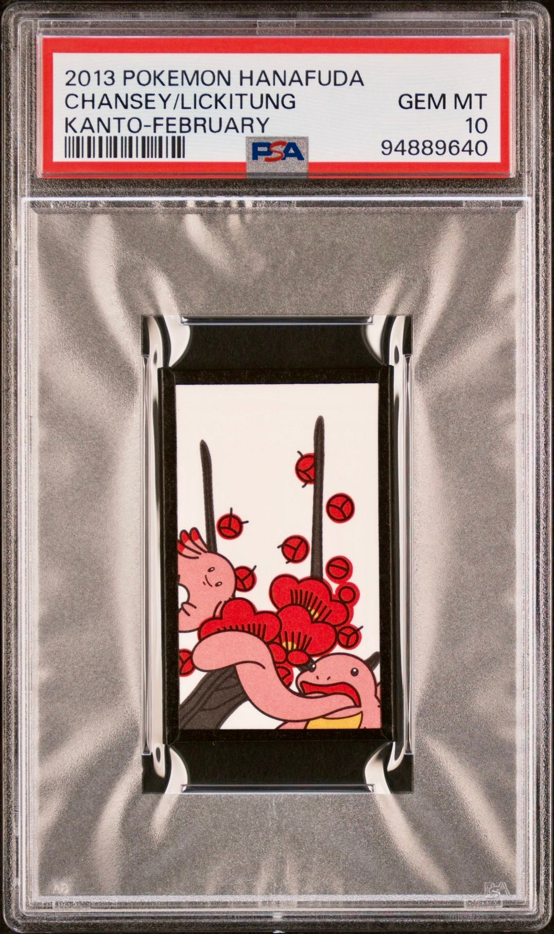 PSA 10 - Chansey/Lickitung 2013 Hanafuda Kanto February - Pokemon