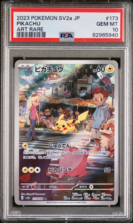 PSA 10 - Pikachu 173/165 SV2a Japanese 151 - Pokemon