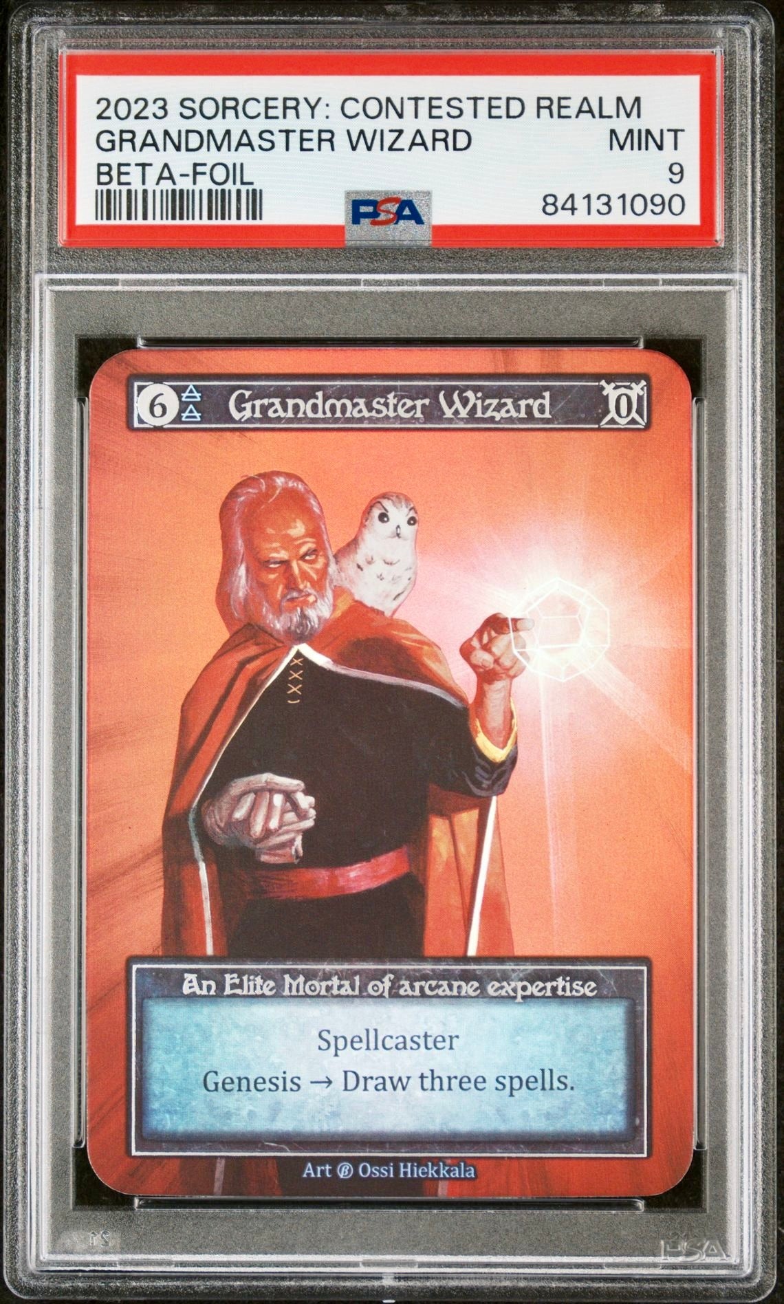 PSA 9 - Grandmaster Wizard (Elite Foil) Beta - Sorcery