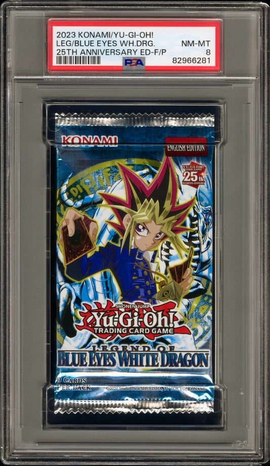 PSA 8 - Legend of Blue Eyes 25th Anniversary Foil Pack - Yu-Gi-Oh!